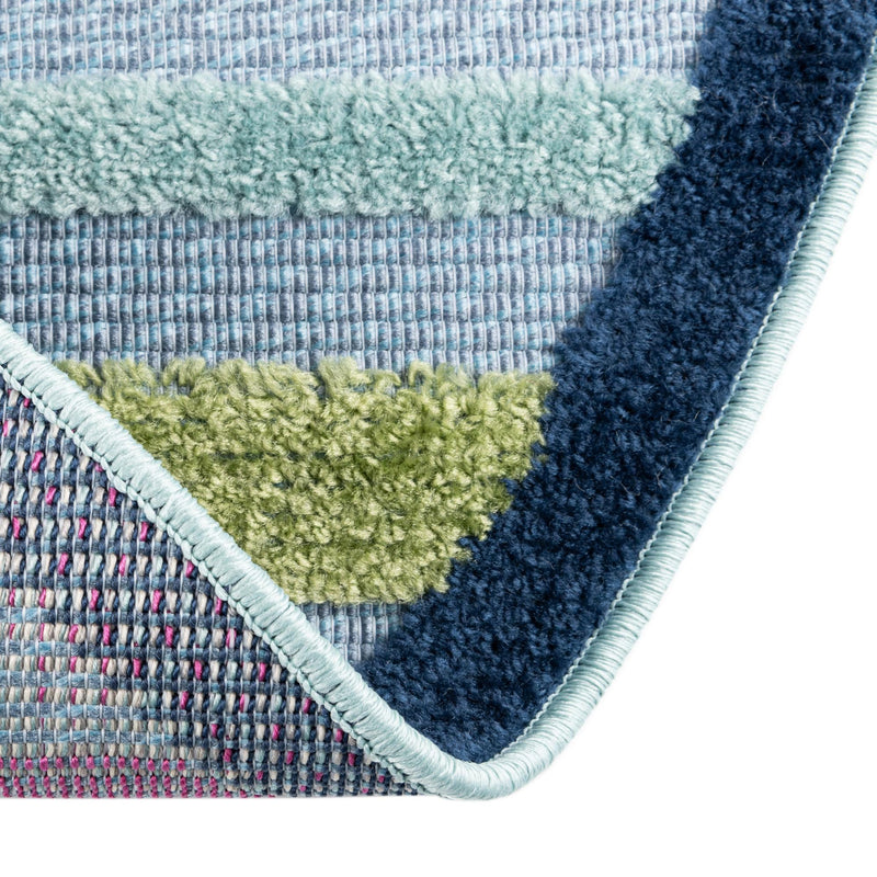 Bahama Breeze Outdoor Collection Area Rug - Exuma Round Blue lifestyle 86