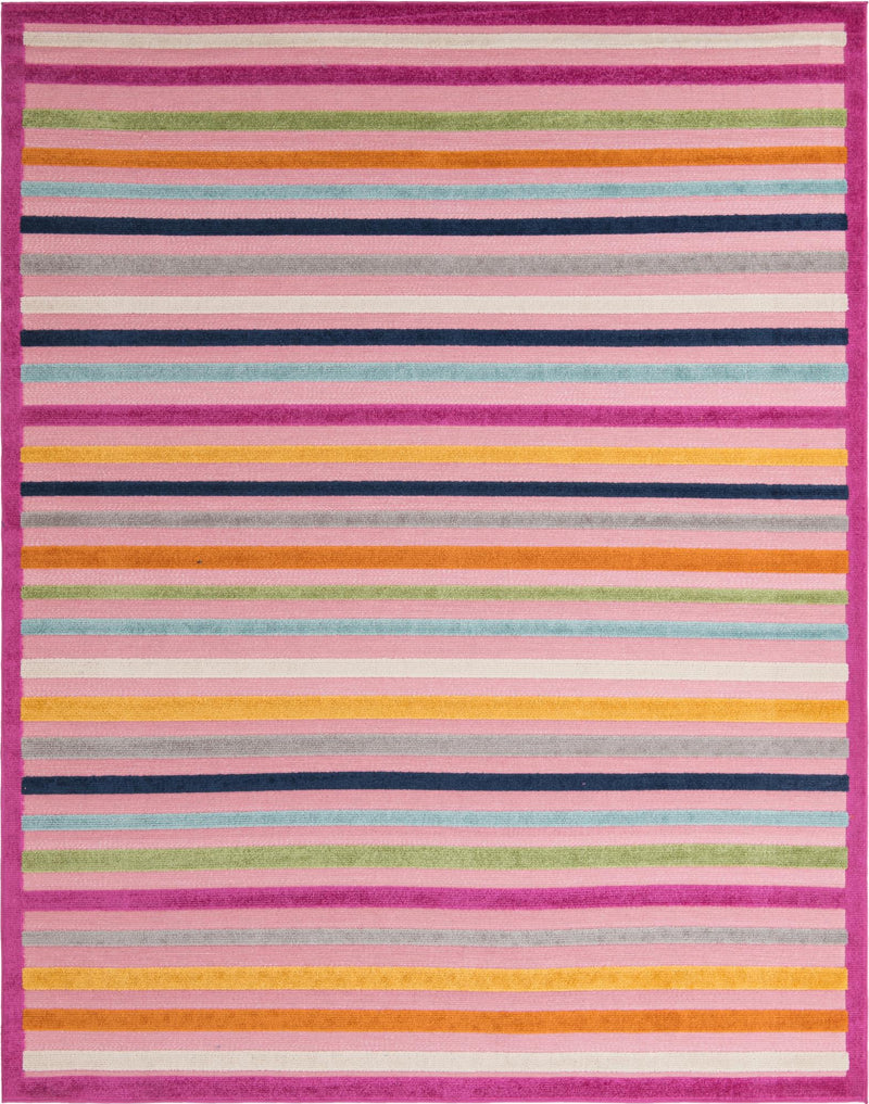 Bahama Breeze Outdoor Collection Area Rug - Exuma Rectangle Pink Main