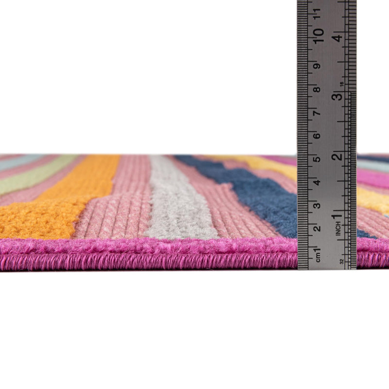 Bahama Breeze Outdoor Collection Area Rug - Exuma Rectangle Pink lifestyle 10
