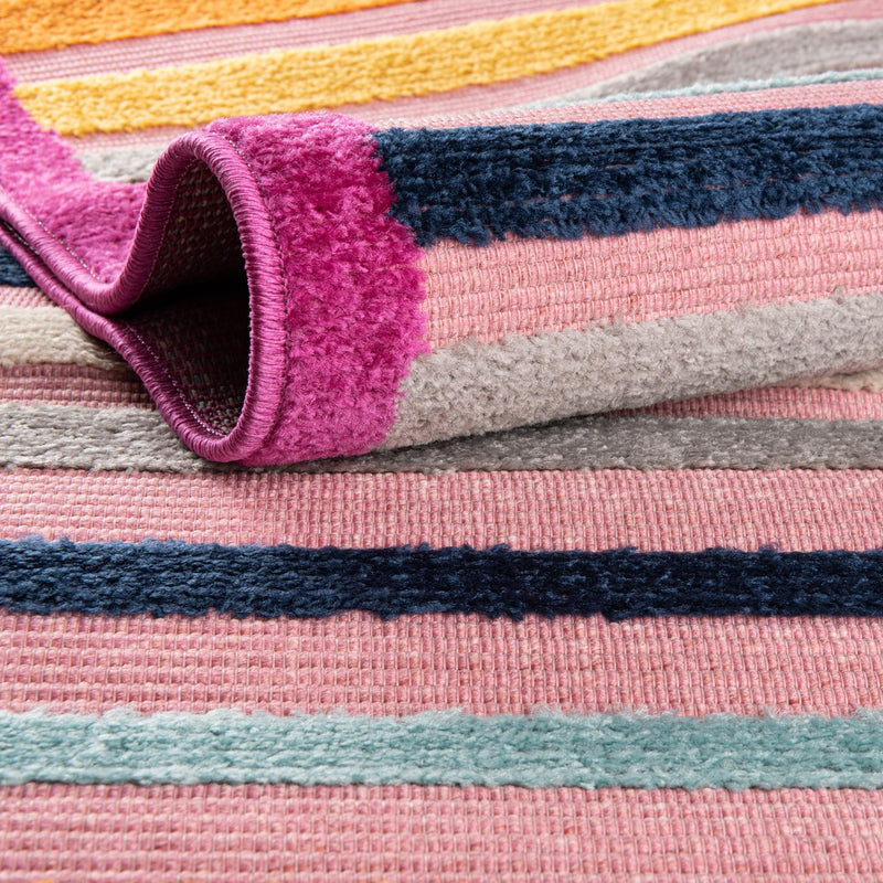 Bahama Breeze Outdoor Collection Area Rug - Exuma Rectangle Pink lifestyle 13