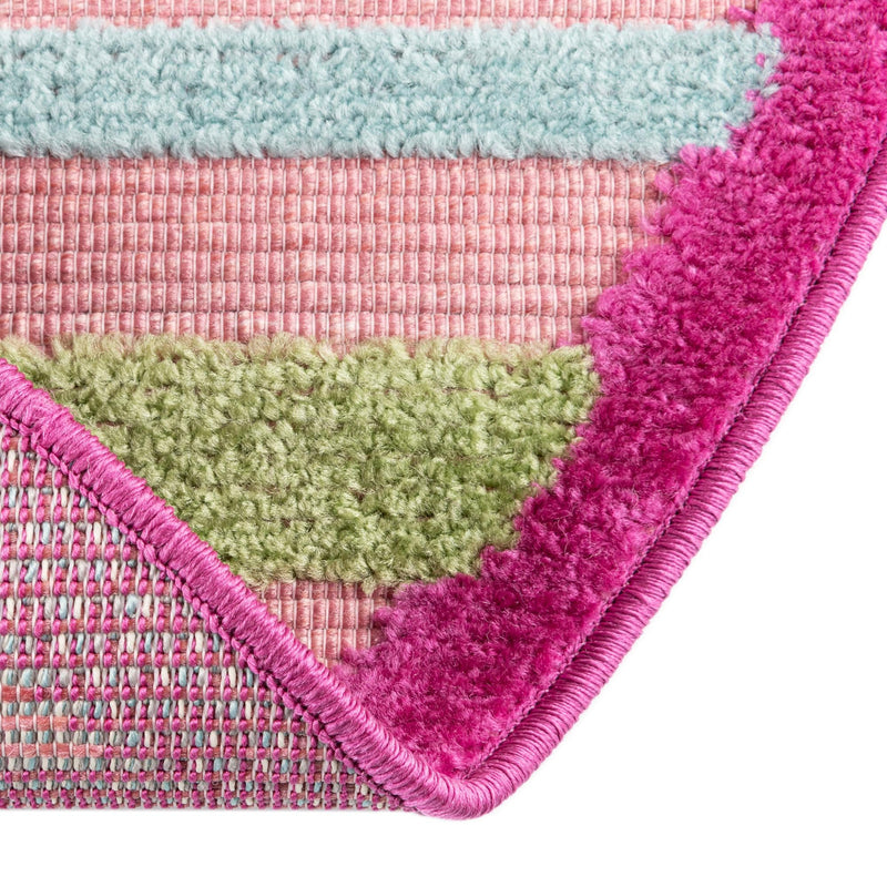 Bahama Breeze Outdoor Collection Area Rug - Exuma Round Pink lifestyle 87