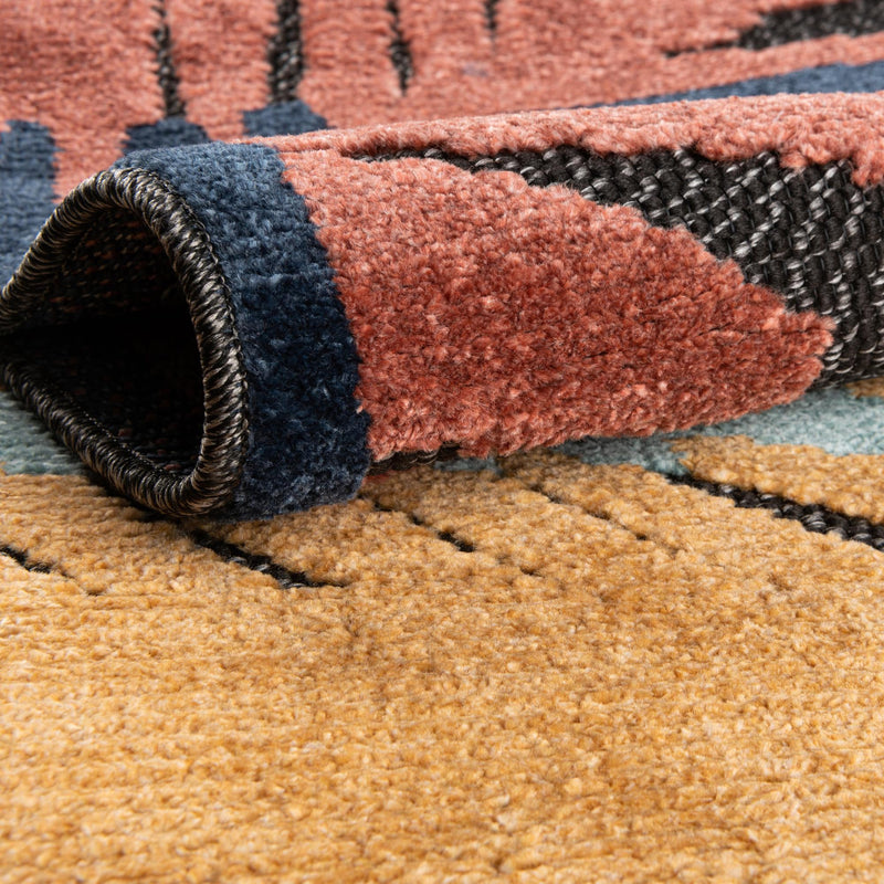 Caribbean Terrace Collection Area Rug - Antigua Rectangle Charcoal lifestyle 9