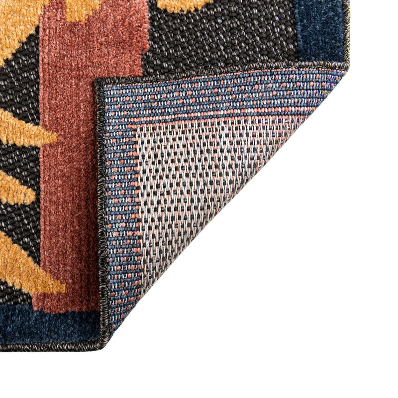 Caribbean Terrace Collection Area Rug - Antigua Rectangle Charcoal lifestyle 15