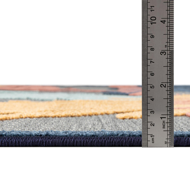 Caribbean Terrace Collection Area Rug - Antigua Rectangle Gray lifestyle 8