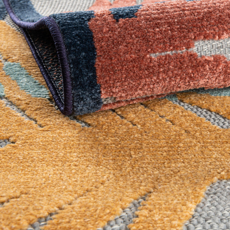 Caribbean Terrace Collection Area Rug - Antigua Rectangle Gray lifestyle 10