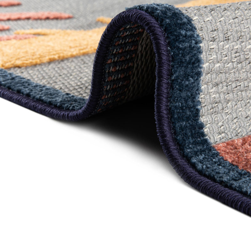 Caribbean Terrace Collection Area Rug - Antigua Rectangle Gray lifestyle 18