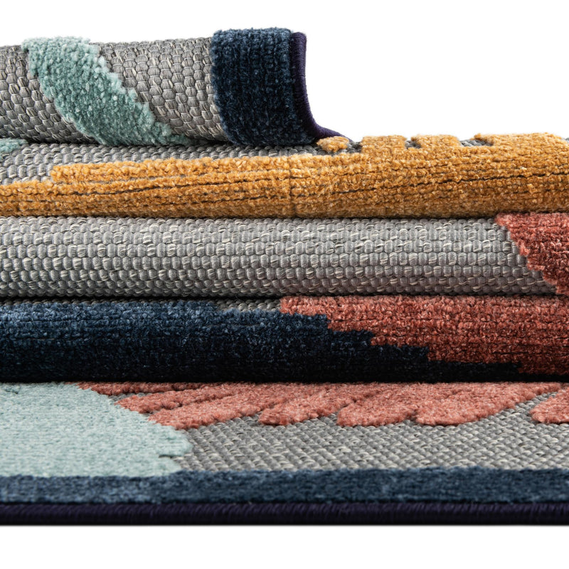 Caribbean Terrace Collection Area Rug - Antigua Rectangle Gray lifestyle 26