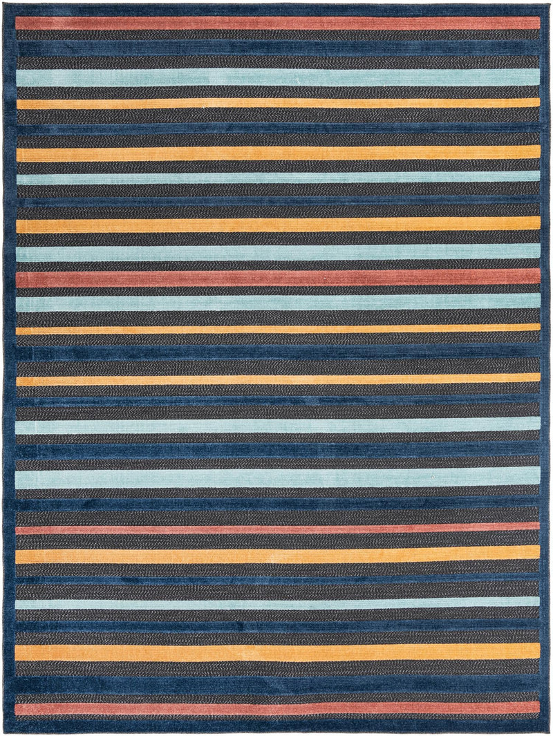 Caribbean Terrace Collection Area Rug - Martinique Rectangle Charcoal Main