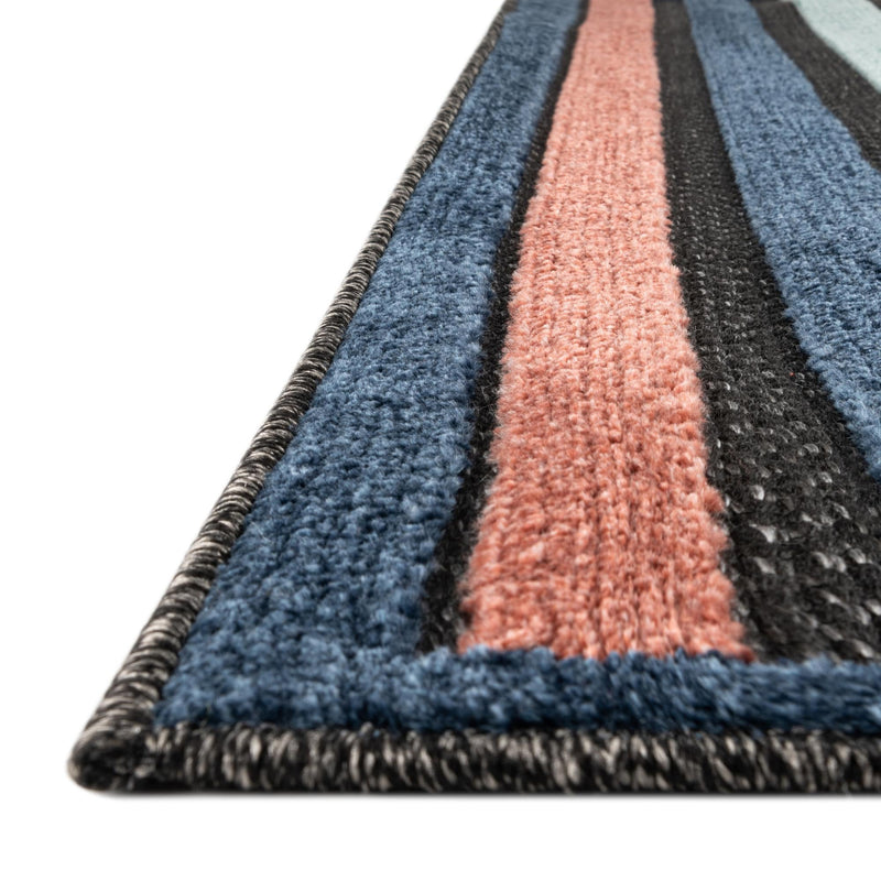 Caribbean Terrace Collection Area Rug - Martinique Rectangle Charcoal lifestyle 6