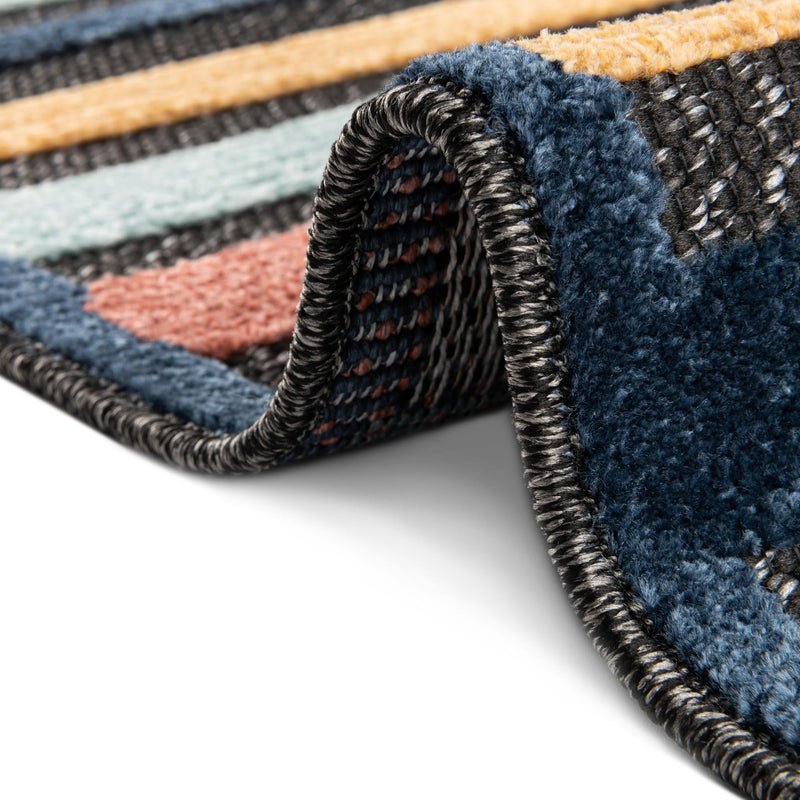 Caribbean Terrace Collection Area Rug - Martinique Rectangle Charcoal lifestyle 9