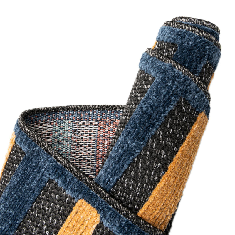 Caribbean Terrace Collection Area Rug - Martinique Rectangle Charcoal lifestyle 10