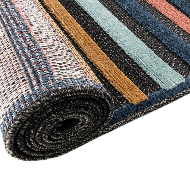 Caribbean Terrace Collection Area Rug - Martinique Rectangle Charcoal lifestyle 11