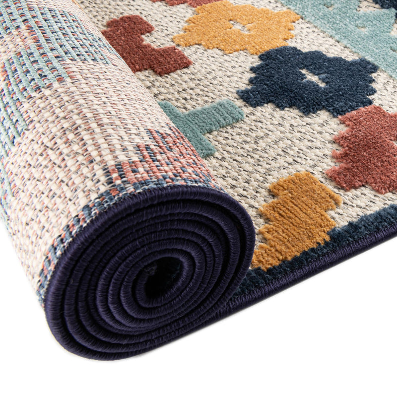 Caribbean Terrace Collection Area Rug - Tobago Rectangle Ivory lifestyle 22