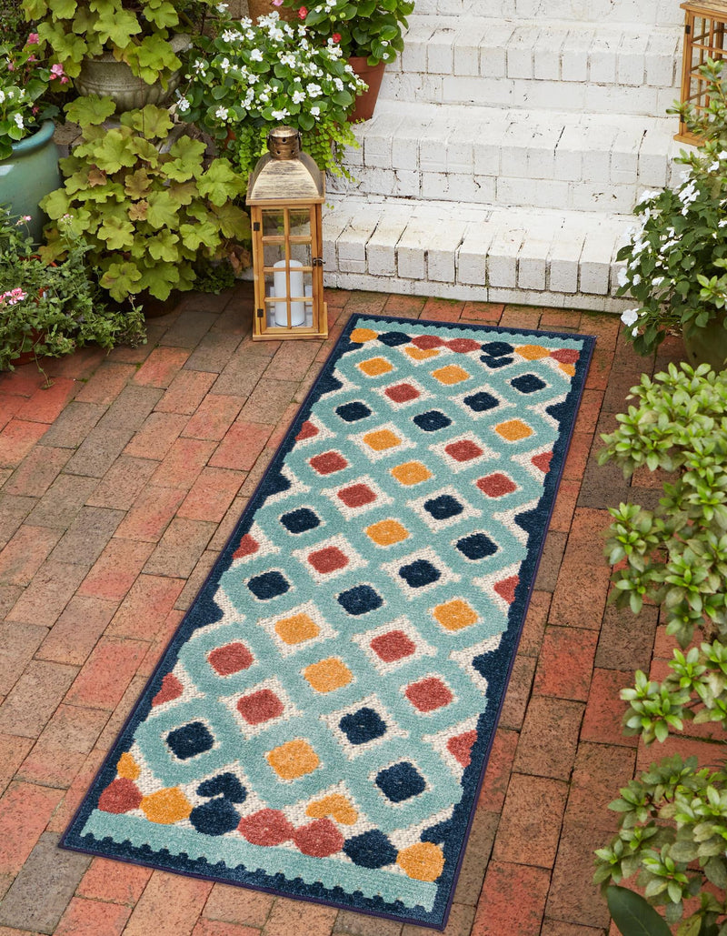 Caribbean Terrace Collection Area Rug - Tobago Runner Ivory lifestyle 38