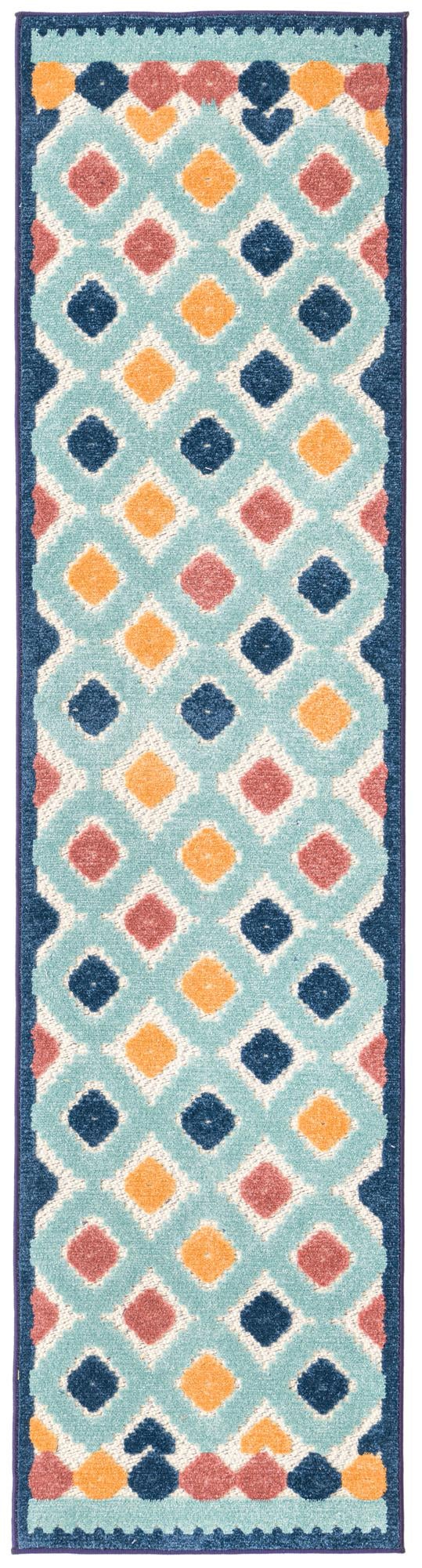 Caribbean Terrace Collection Area Rug - Tobago Runner Ivory lifestyle 32