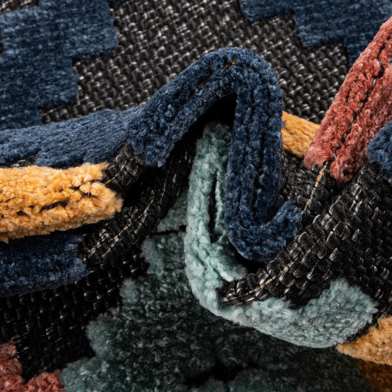 Caribbean Terrace Collection Area Rug - Tobago Rectangle Charcoal lifestyle 15