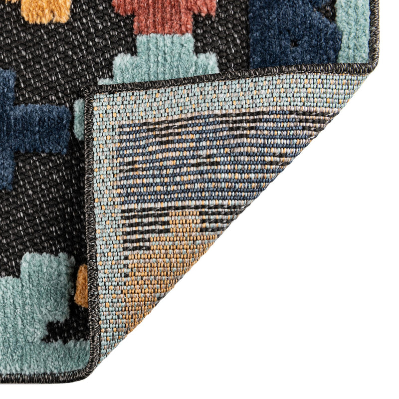 Caribbean Terrace Collection Area Rug - Tobago Rectangle Charcoal lifestyle 17