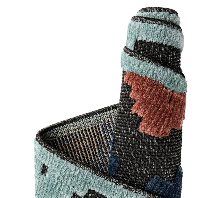 Caribbean Terrace Collection Area Rug - Tobago Rectangle Charcoal lifestyle 21