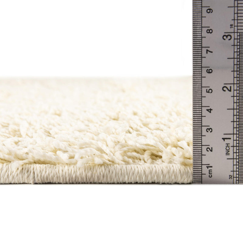 Cozy Haven Shag Collection Area Rug - Sanctuary (Pure Ivory) Rectangle Pure Ivory lifestyle 5