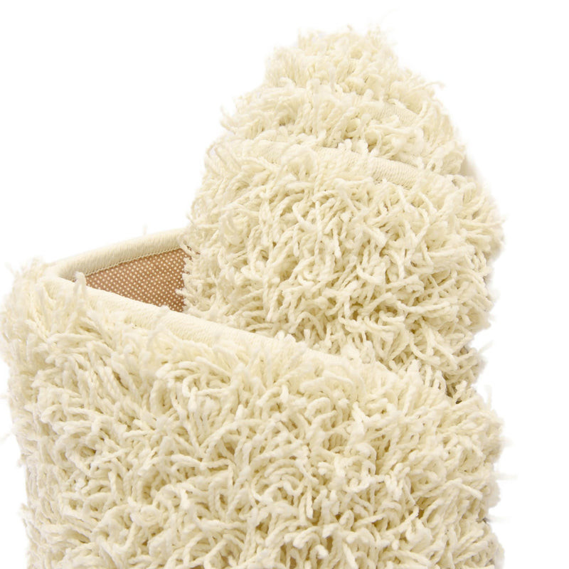 Cozy Haven Shag Collection Area Rug - Sanctuary (Pure Ivory) Rectangle Pure Ivory lifestyle 11