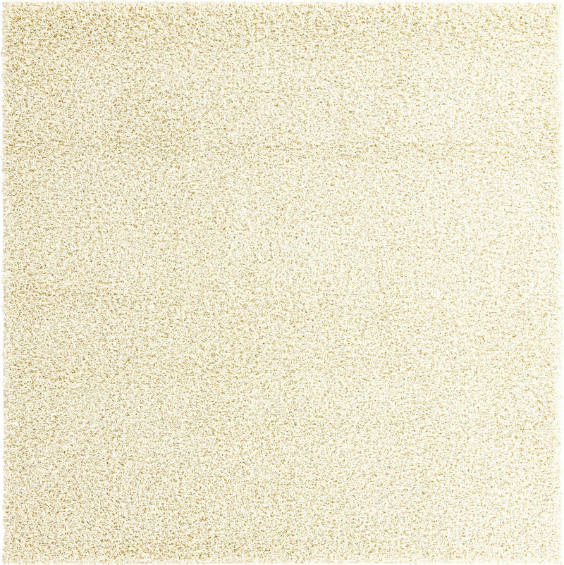 Cozy Haven Shag Collection Area Rug - Sanctuary (Pure Ivory) Square Pure Ivory lifestyle 15