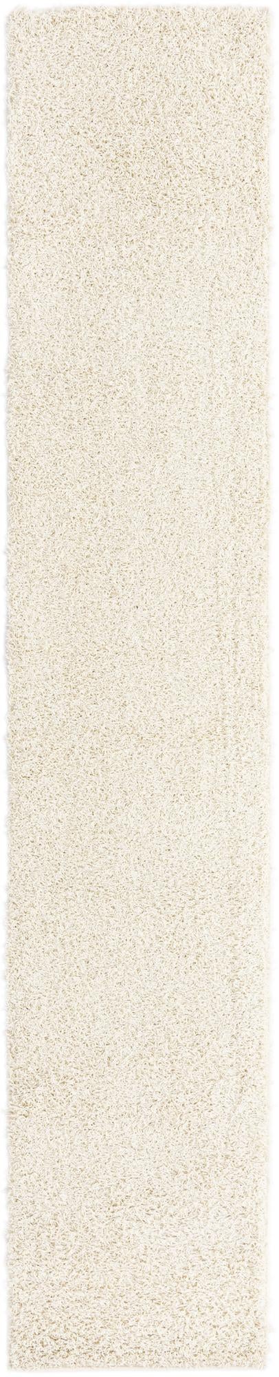 Cozy Haven Shag Collection Area Rug - Sanctuary (Pure Ivory) Runner Pure Ivory lifestyle 16