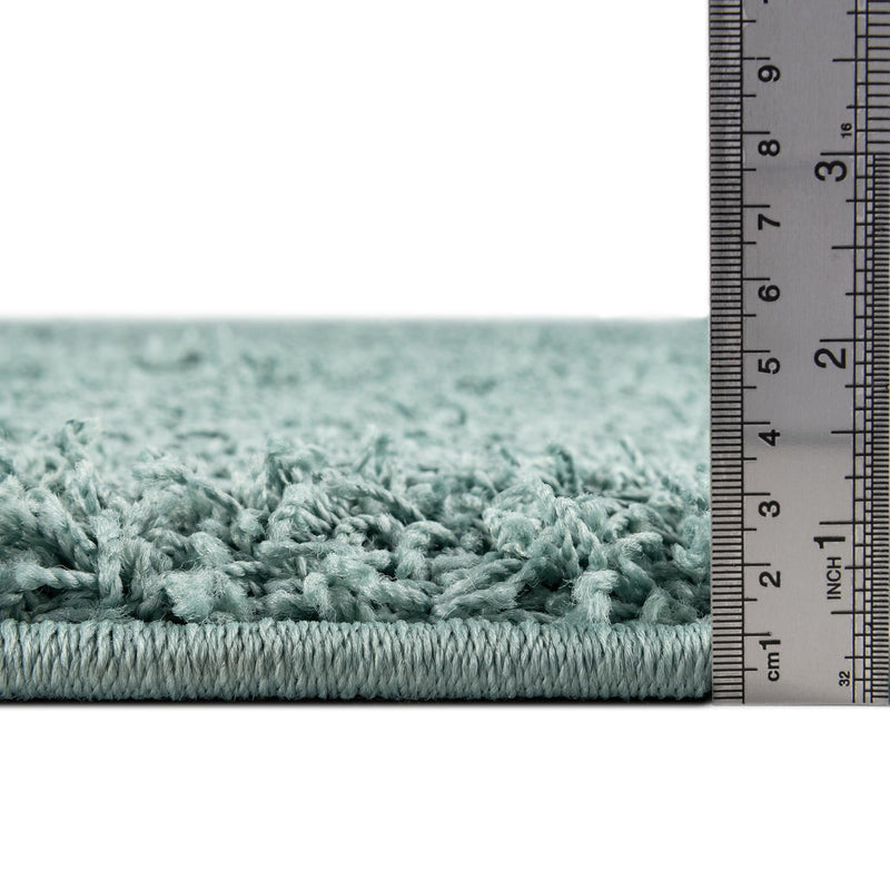 Cozy Haven Shag Collection Area Rug - Sanctuary (Light Slate Blue) Rectangle Light Slate Blue lifestyle 4