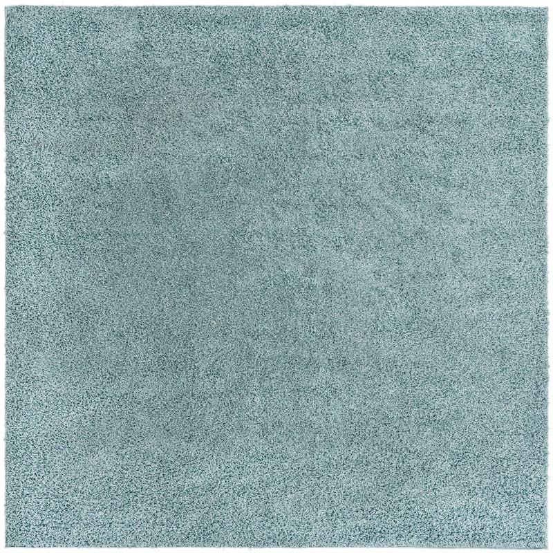 Cozy Haven Shag Collection Area Rug - Sanctuary (Light Slate Blue) Square Light Slate Blue lifestyle 9