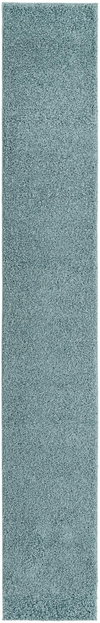 Cozy Haven Shag Collection Area Rug - Sanctuary (Light Slate Blue) Runner Light Slate Blue lifestyle 10