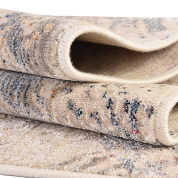 Sahara Elegance Collection Area Rug - Essaouira Rectangle Ivory and Gray lifestyle 12