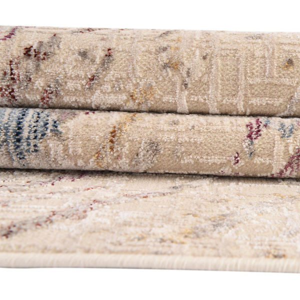 Sahara Elegance Collection Area Rug - Essaouira Rectangle Ivory and Gray lifestyle 13