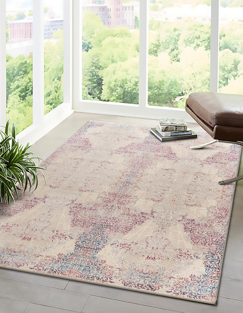 Sahara Elegance Collection Area Rug - Karnak Rectangle Ivory lifestyle 2