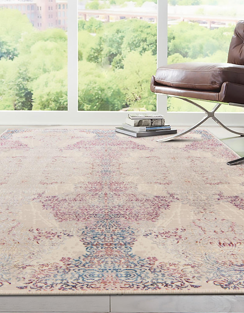 Sahara Elegance Collection Area Rug - Karnak Rectangle Ivory lifestyle 3