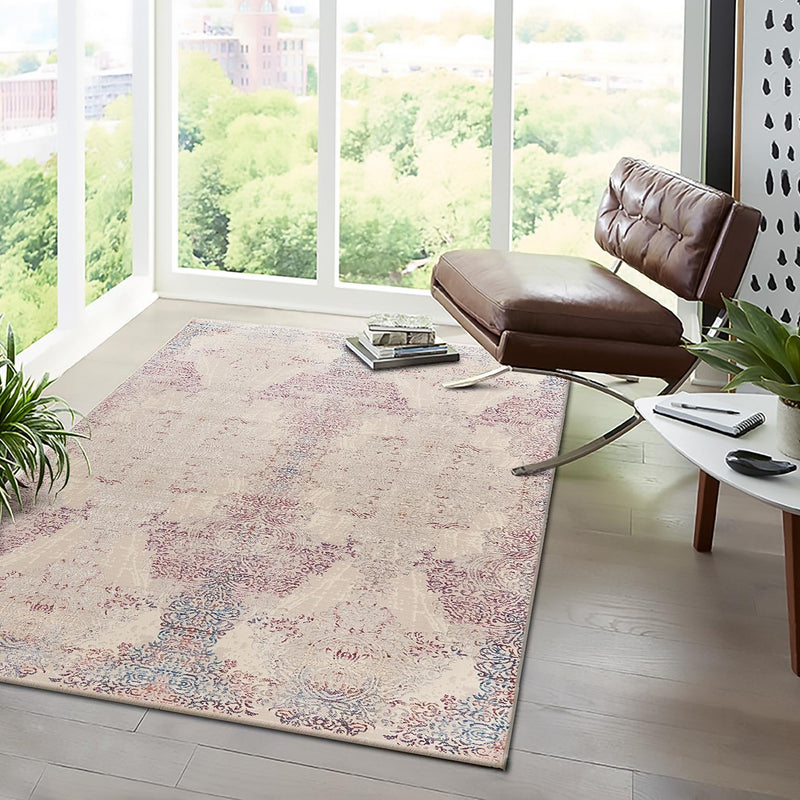 Sahara Elegance Collection Area Rug - Karnak Rectangle Ivory lifestyle 14