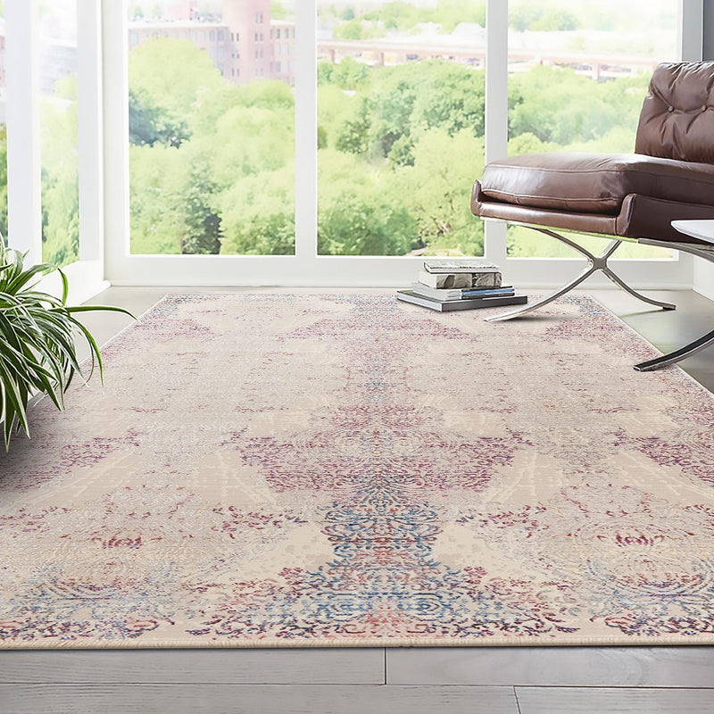 Sahara Elegance Collection Area Rug - Karnak Rectangle Ivory lifestyle 15