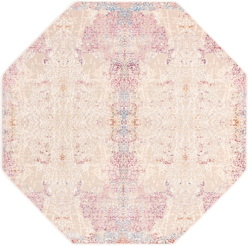 Sahara Elegance Collection Area Rug - Karnak Octagon Ivory lifestyle 16
