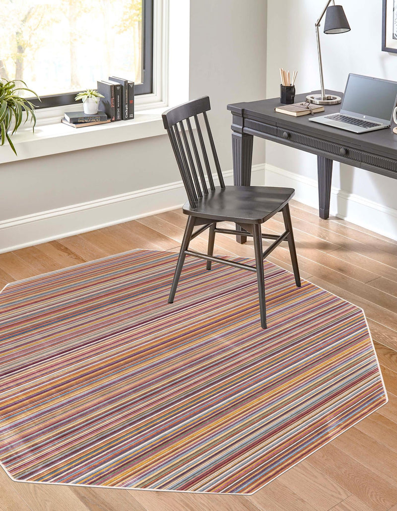Sahara Elegance Collection Area Rug - Giza Octagon Multi lifestyle 20