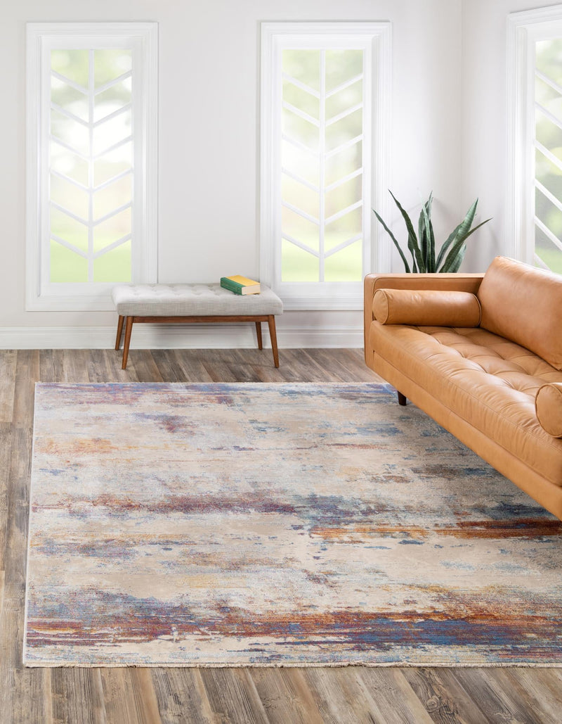 Sahara Elegance Collection Area Rug - Siwa Square Multi lifestyle 19