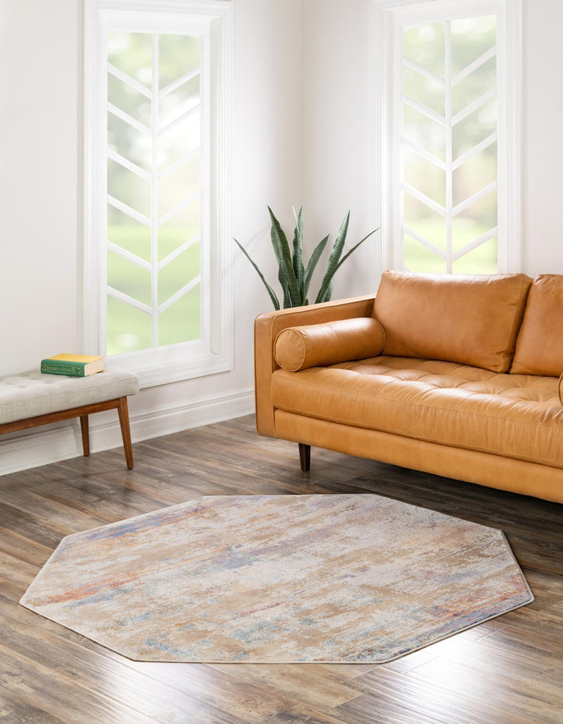 Sahara Elegance Collection Area Rug - Siwa Octagon Multi lifestyle 23