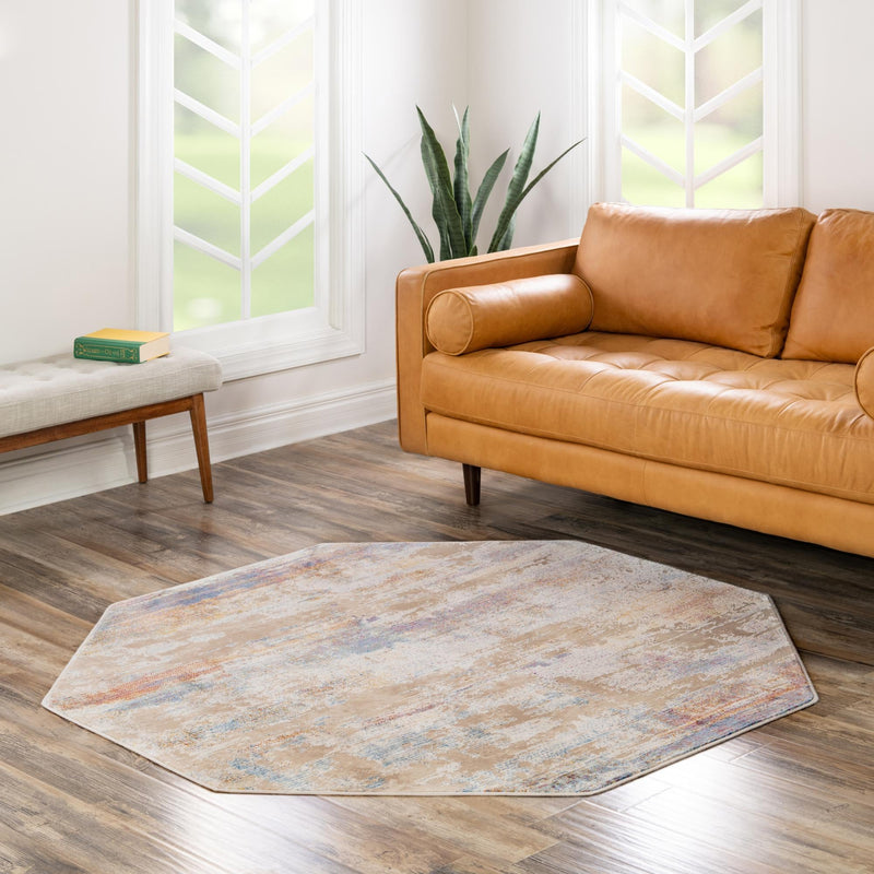 Sahara Elegance Collection Area Rug - Siwa Octagon Multi lifestyle 59