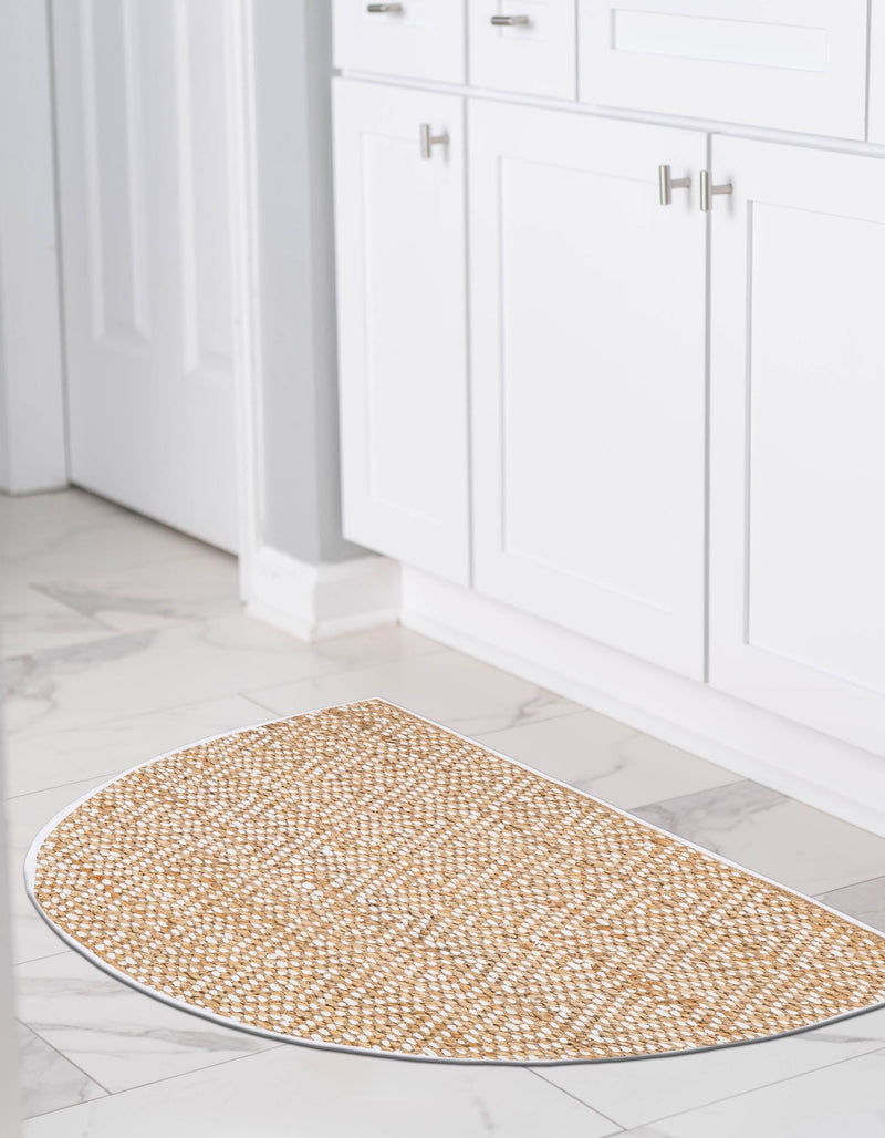 Woven Seaside Jute Collection Area Rug - Marina Hearth Natural lifestyle 78