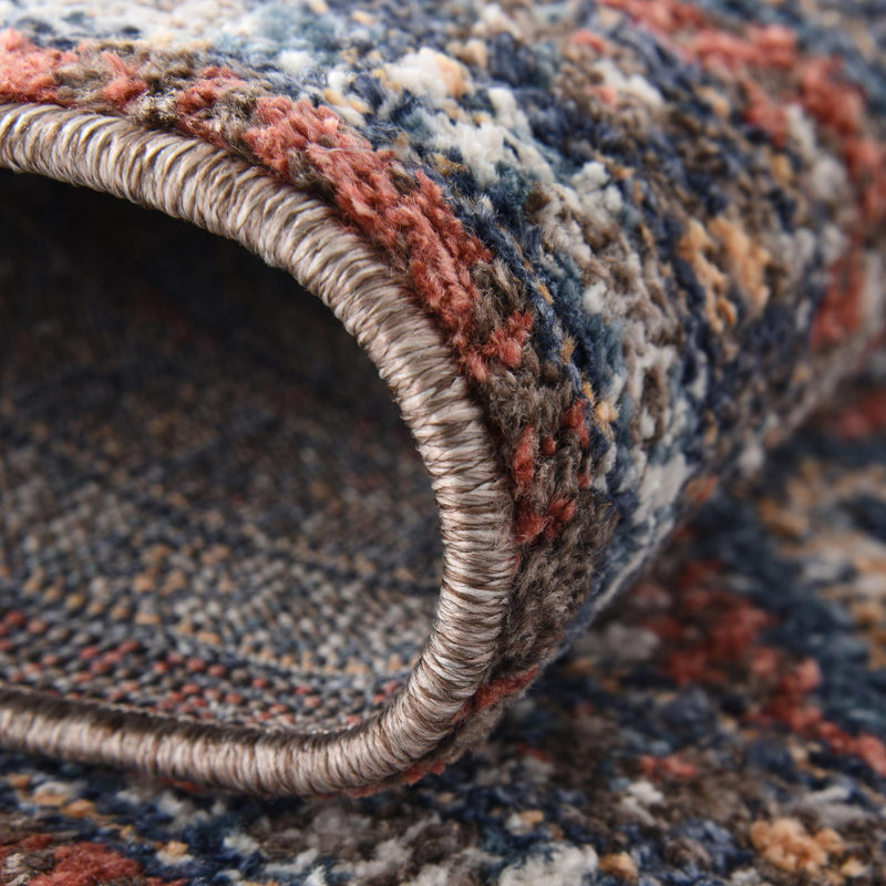 Mediterranea Elegance Collection Area Rug - Amalfi Round Rust Red lifestyle 21