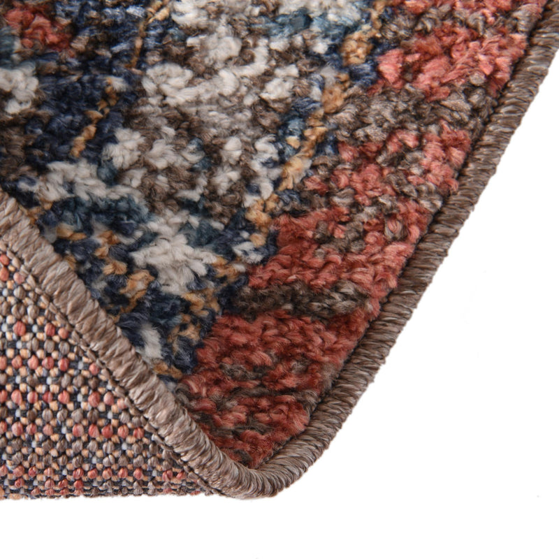 Mediterranea Elegance Collection Area Rug - Amalfi Round Rust Red lifestyle 30