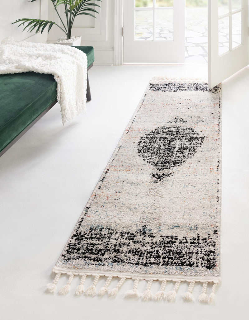Mediterranea Elegance Collection Area Rug - Ravello Runner Ivory lifestyle 14