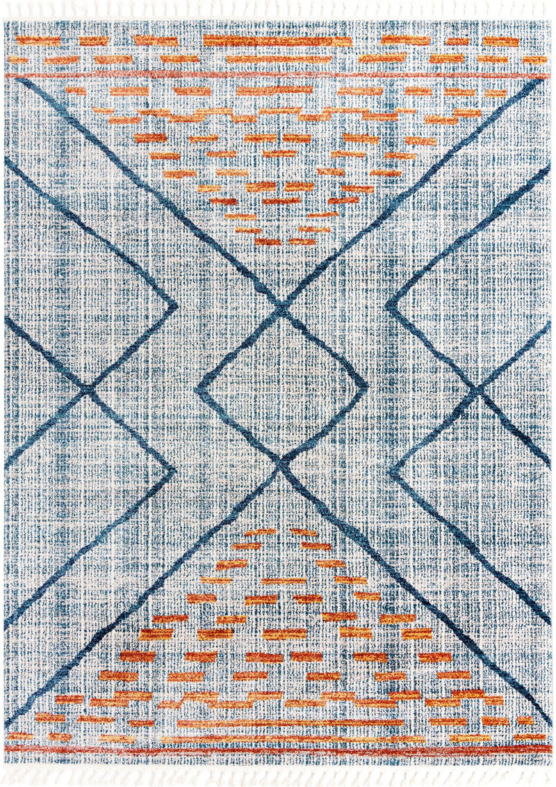 Mediterranea Elegance Collection Area Rug - Taormina Rectangle Blue lifestyle 3