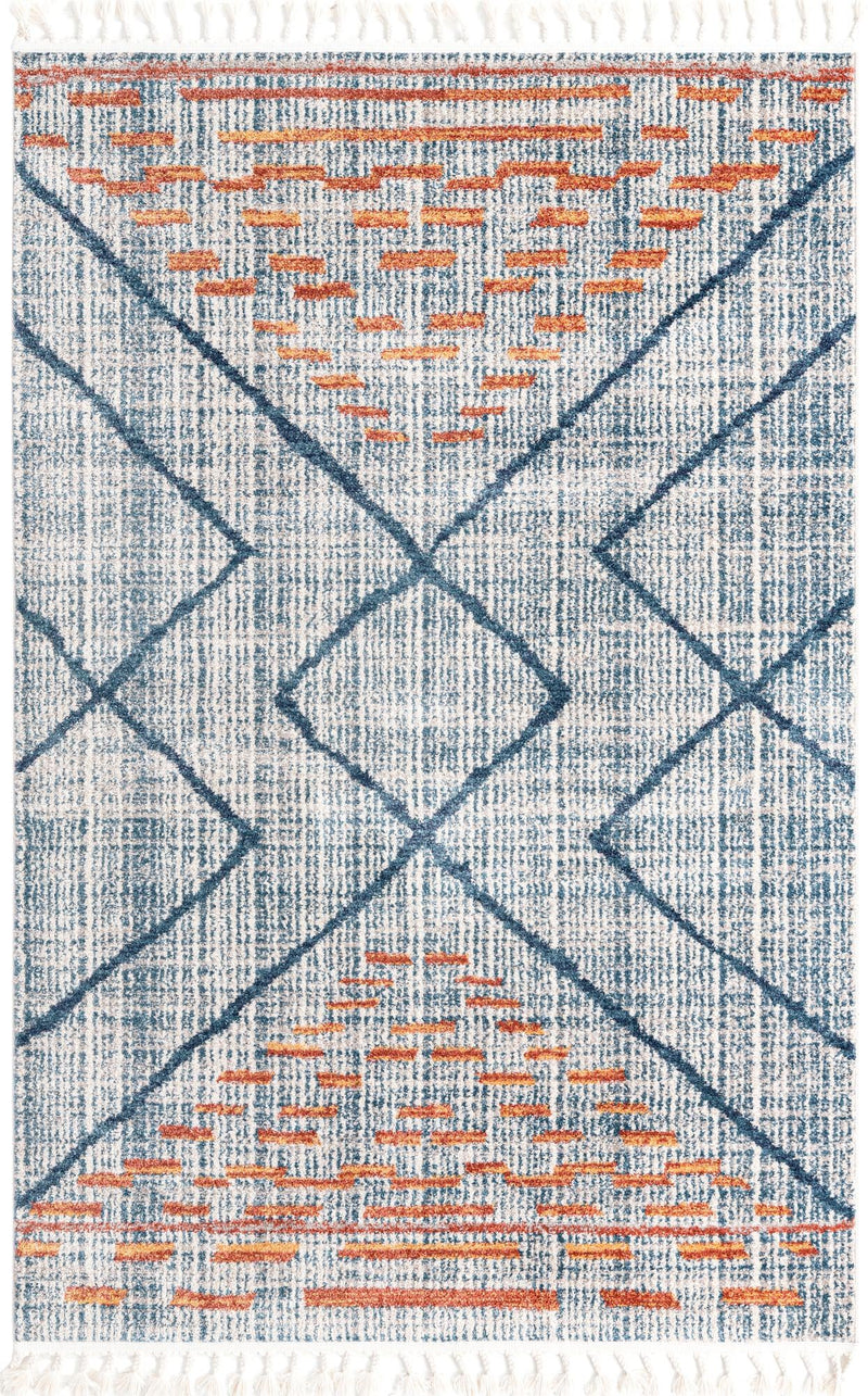 Mediterranea Elegance Collection Area Rug - Taormina Rectangle Blue lifestyle 2