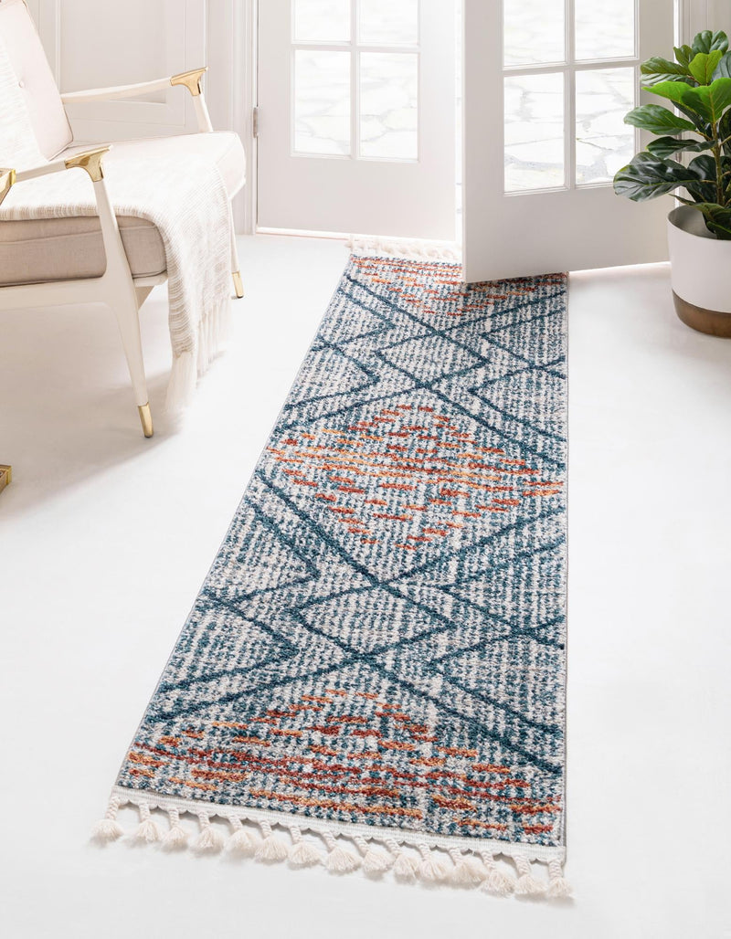 Mediterranea Elegance Collection Area Rug - Taormina Runner Blue lifestyle 33