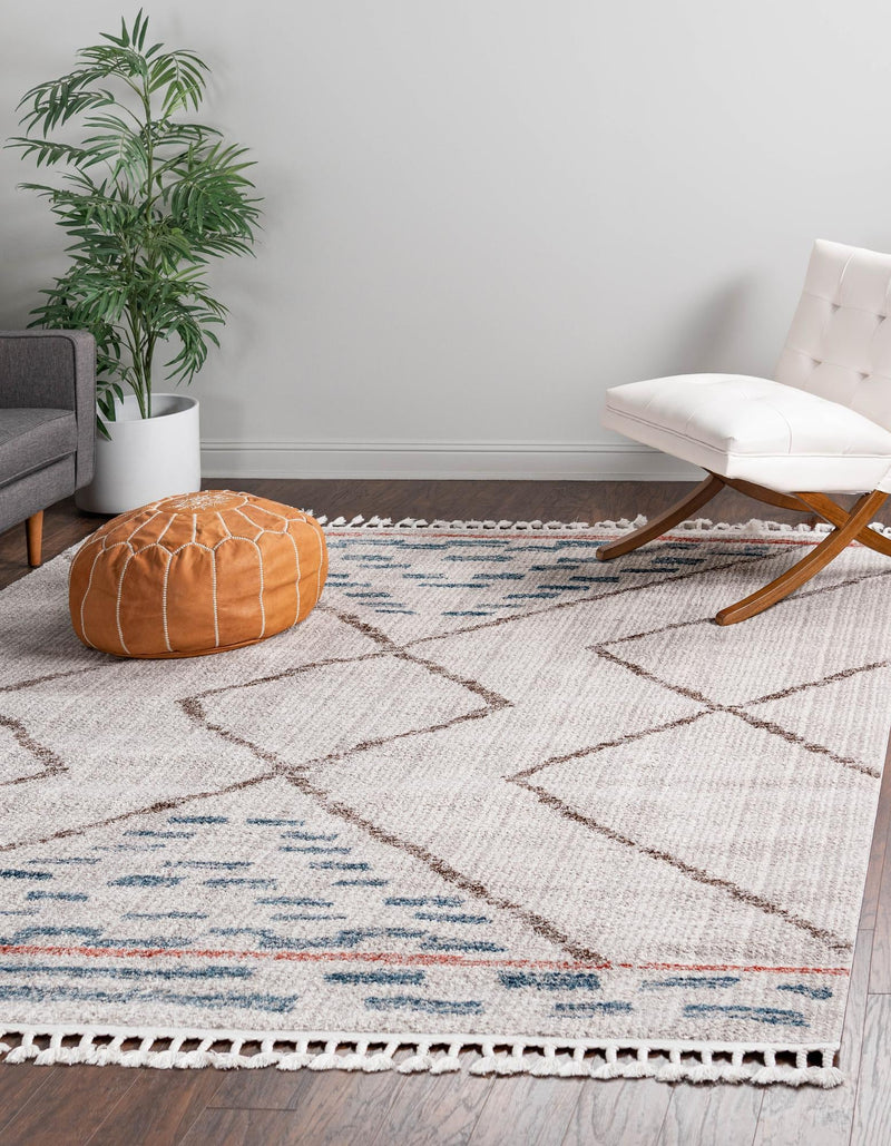 Mediterranea Elegance Collection Area Rug - Taormina Square Ivory lifestyle 29