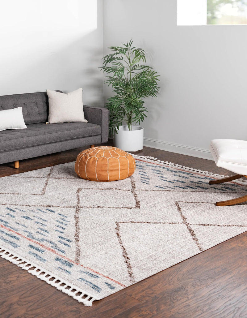 Mediterranea Elegance Collection Area Rug - Taormina Square Ivory lifestyle 35