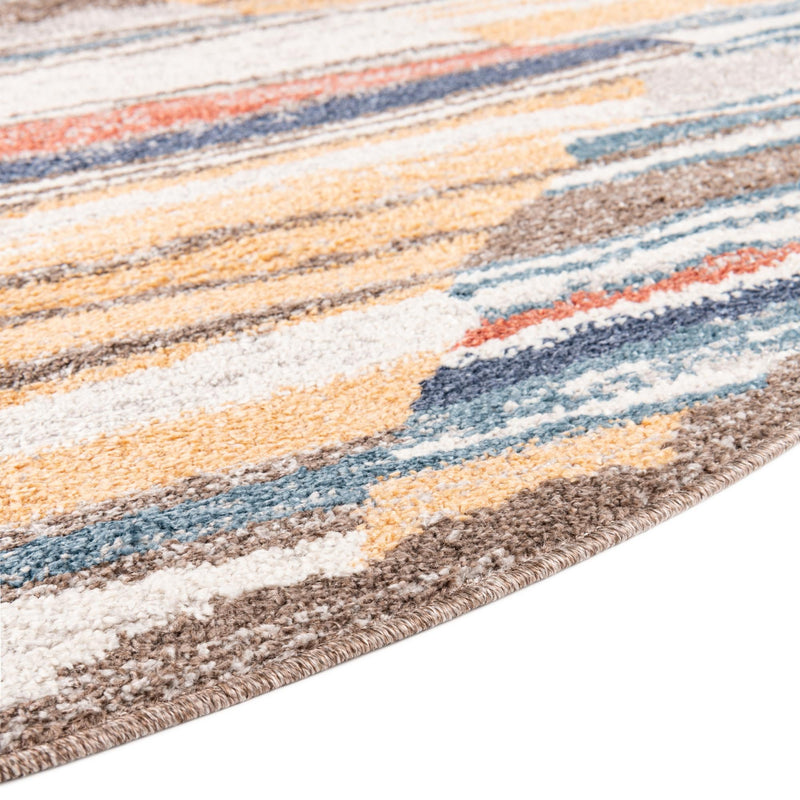Mediterranea Elegance Collection Area Rug - Corfu Round Multi lifestyle 24